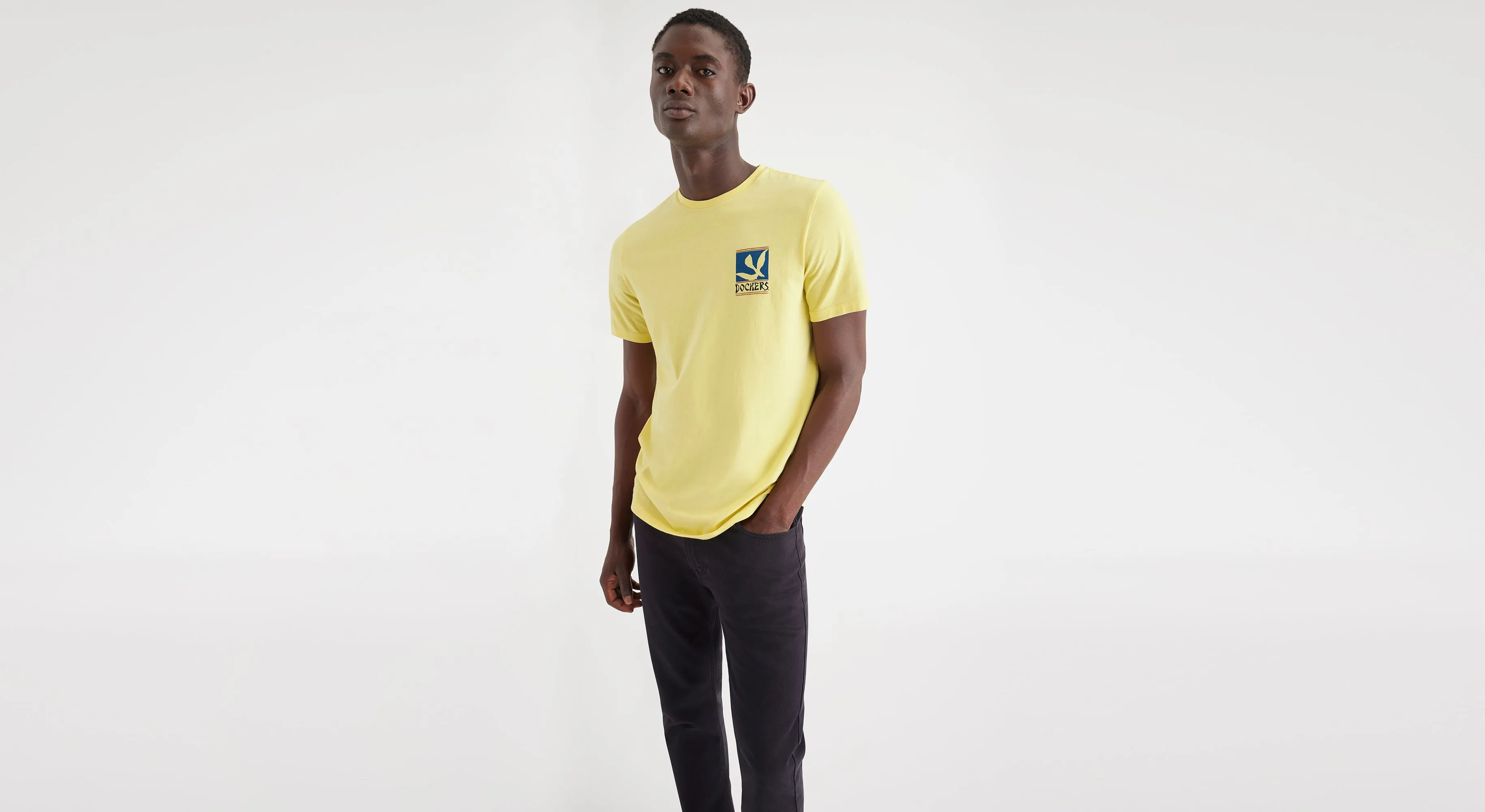 Bird & Whale Graphic Tee, Slim Fit
