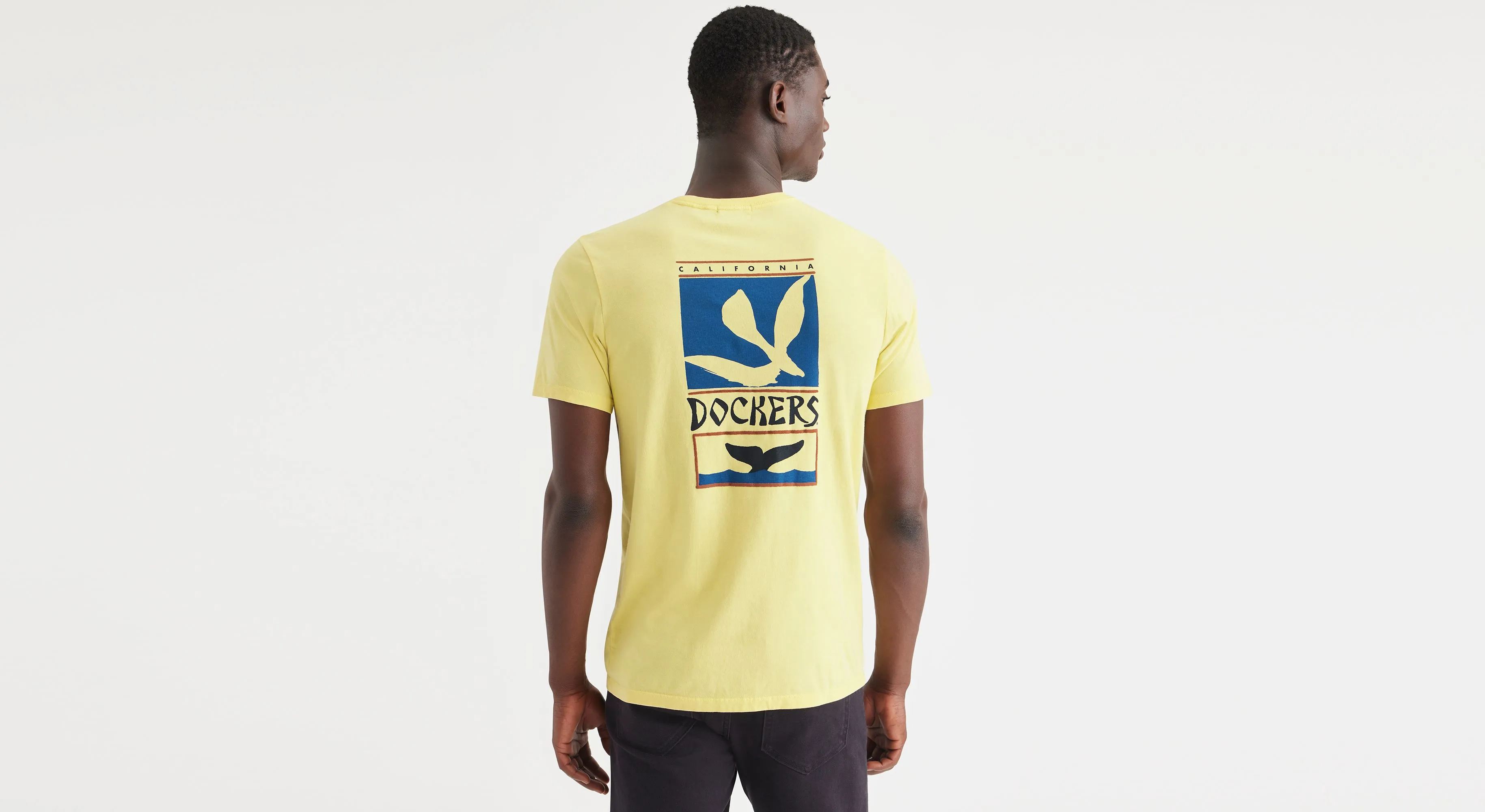 Bird & Whale Graphic Tee, Slim Fit