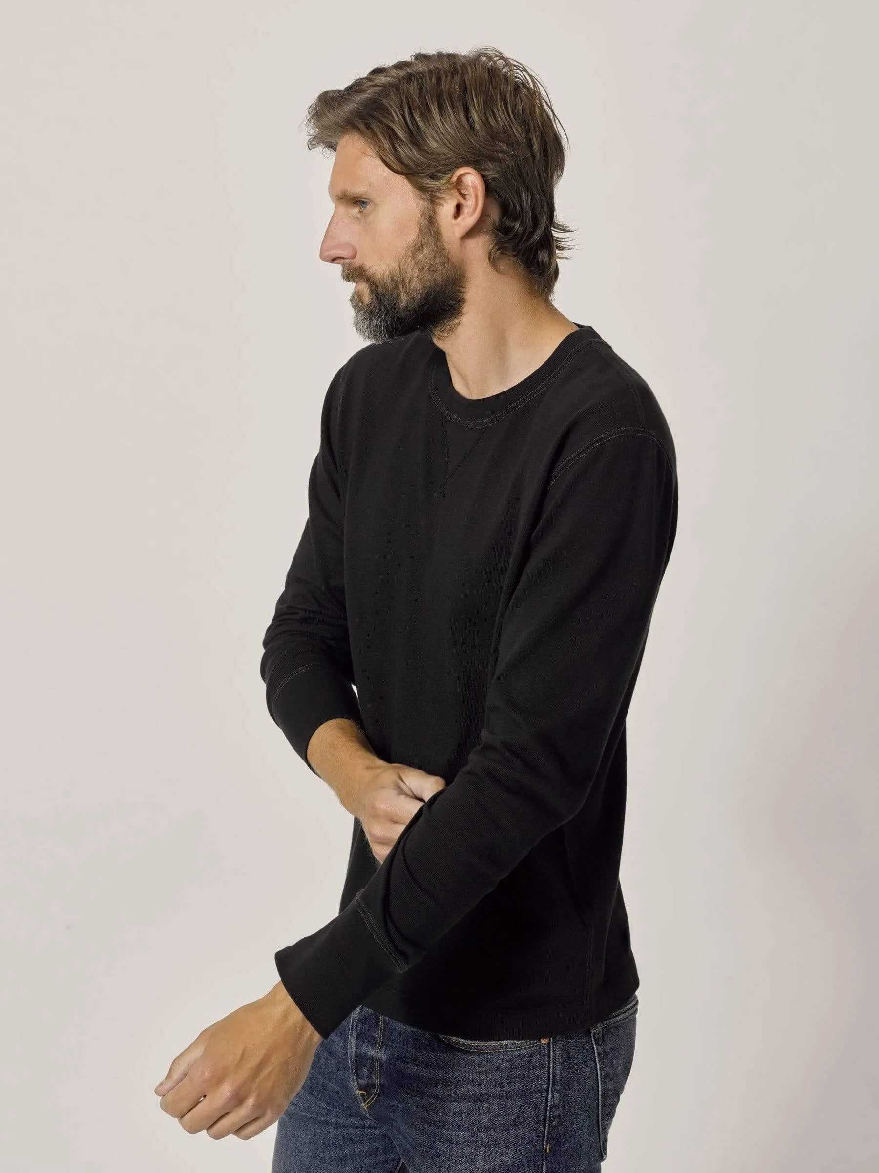 Black Field-Spec Cotton Surplus Crew