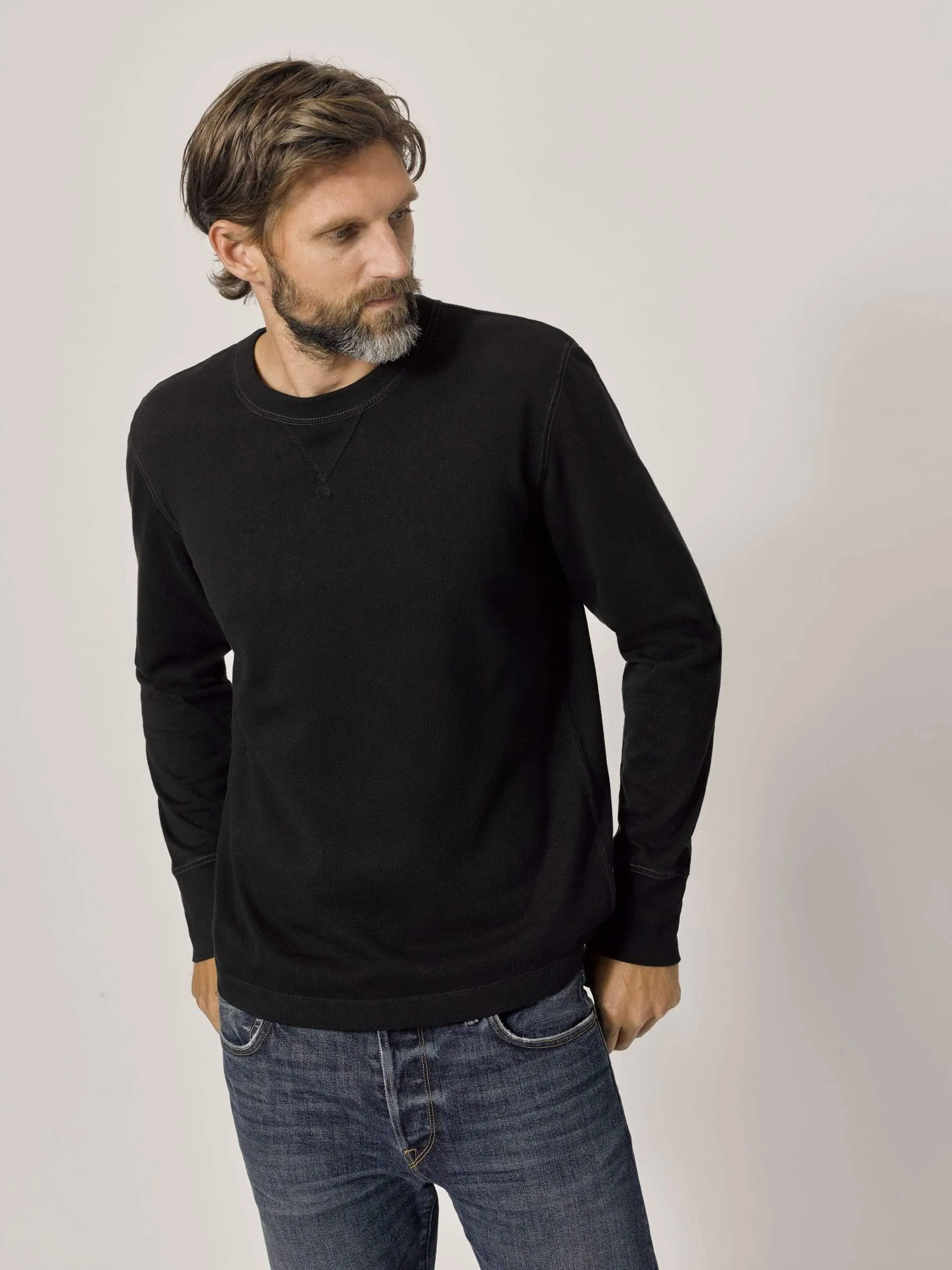 Black Field-Spec Cotton Surplus Crew