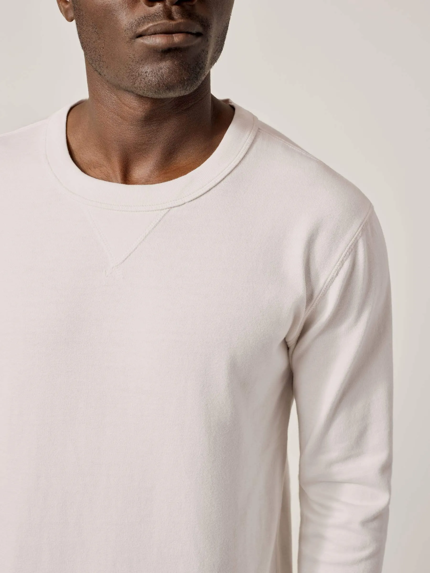 Chalk Field-Spec Cotton Surplus Crew