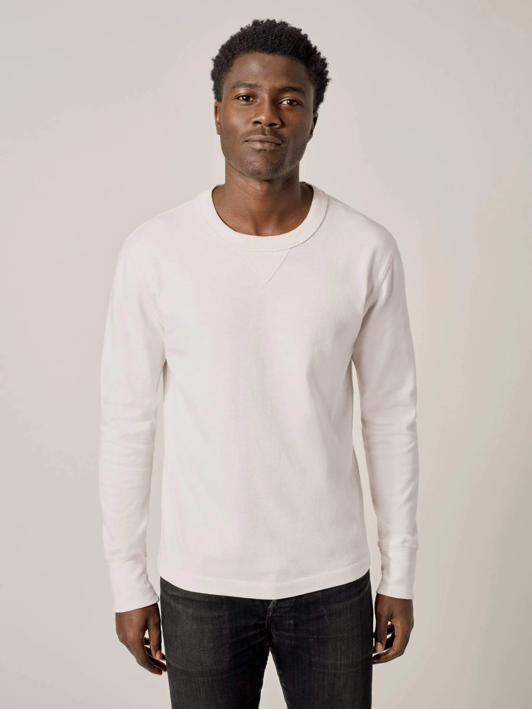 Chalk Field-Spec Cotton Surplus Crew