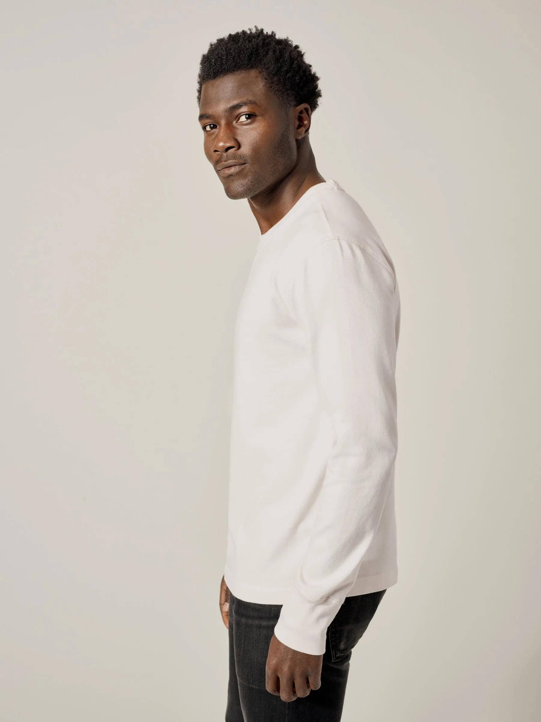 Chalk Field-Spec Cotton Surplus Crew