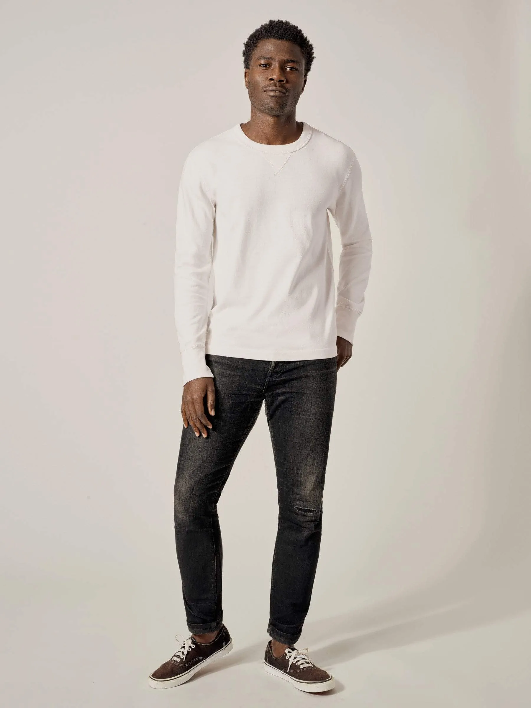 Chalk Field-Spec Cotton Surplus Crew