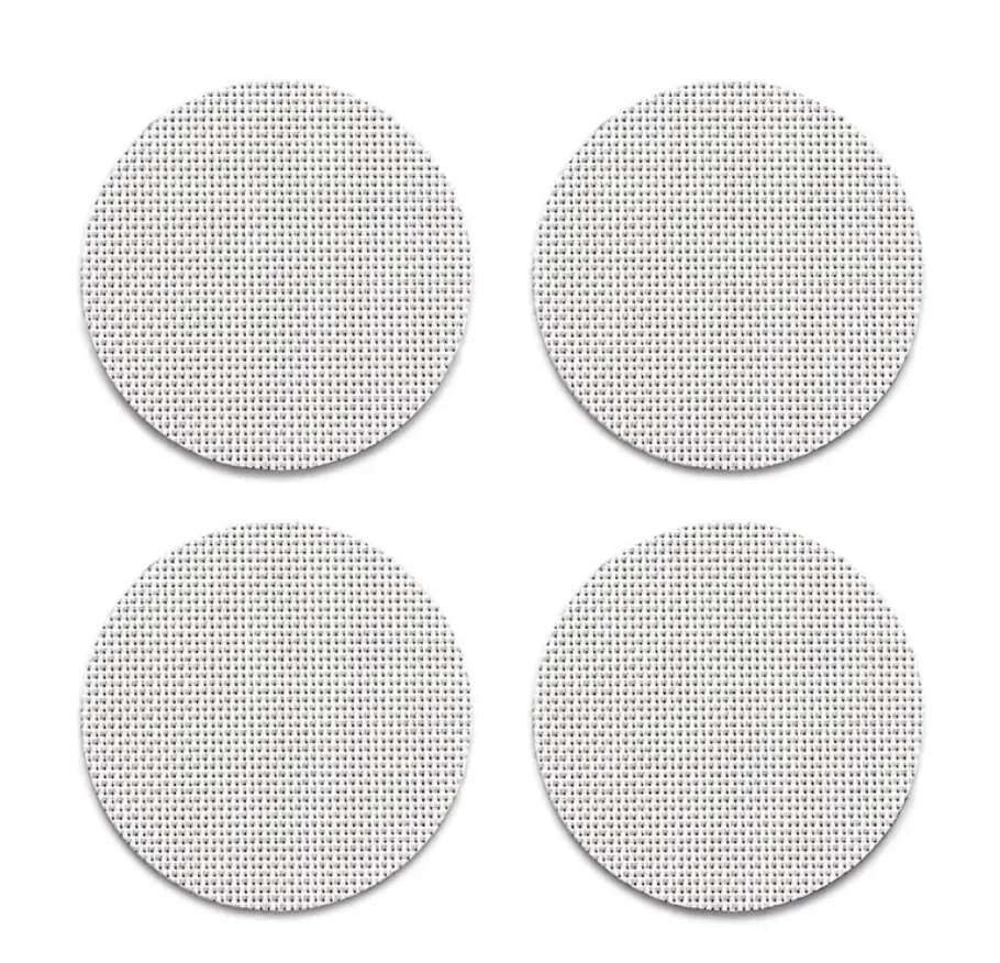 Chilewich Mini Basketweave Coasters - White – Set of 4