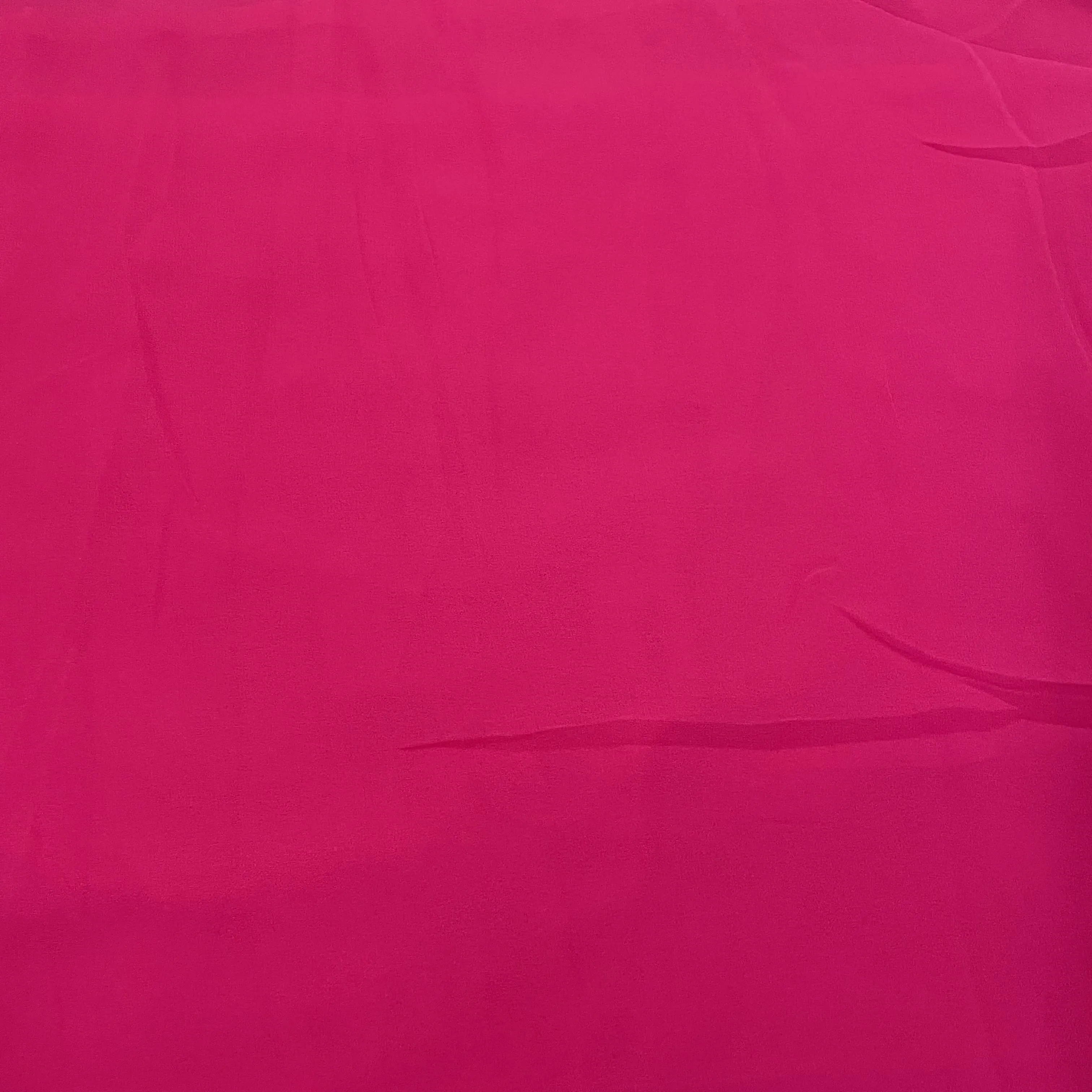 Classic Dark Punch Pink Solid Georgette Fabric