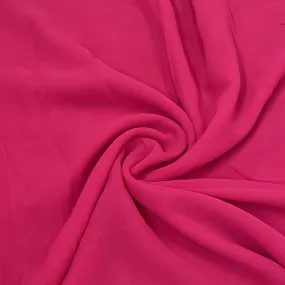 Classic Dark Punch Pink Solid Georgette Fabric