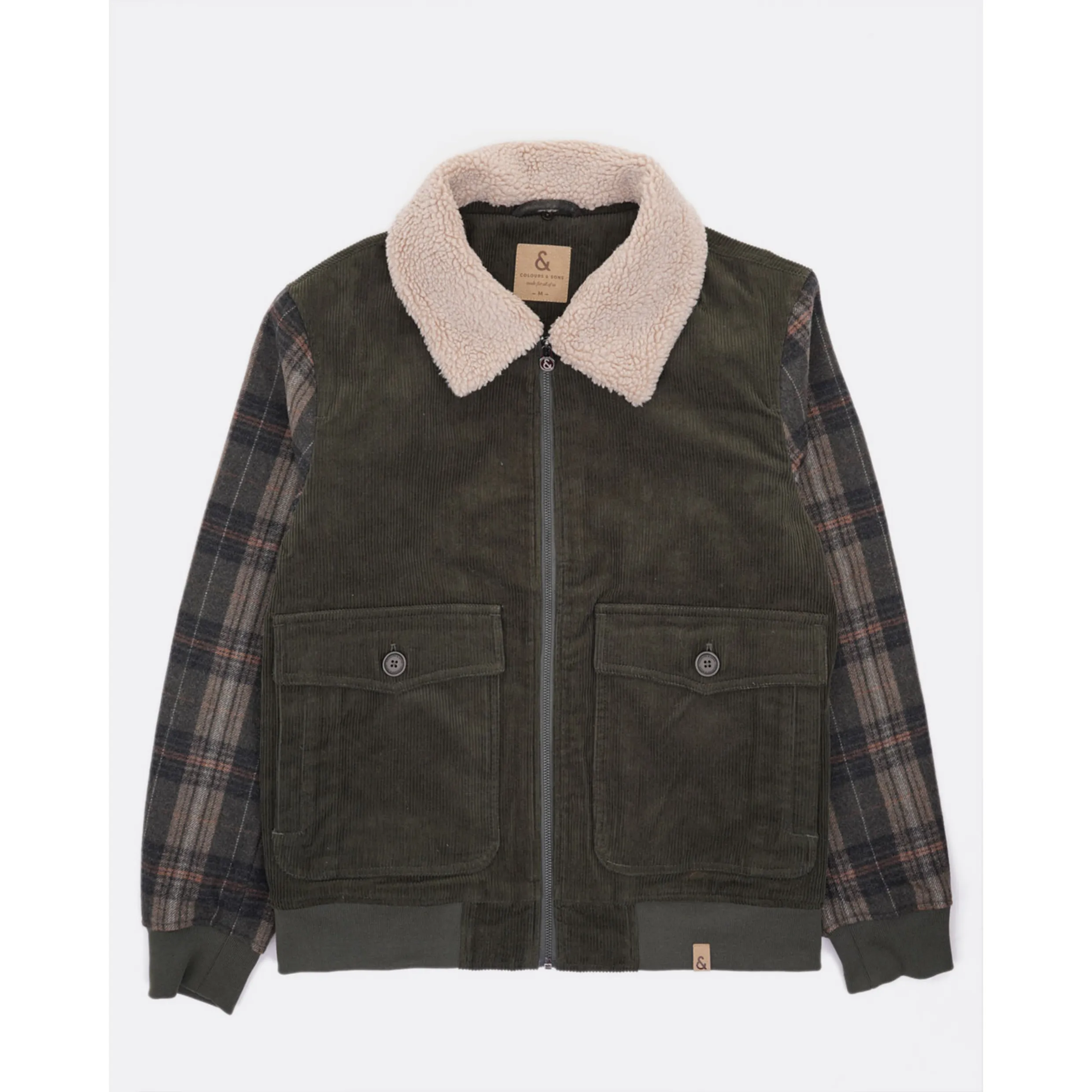 Colours & Sons Cord Jacket Teddy Fleece Collar 9423-633