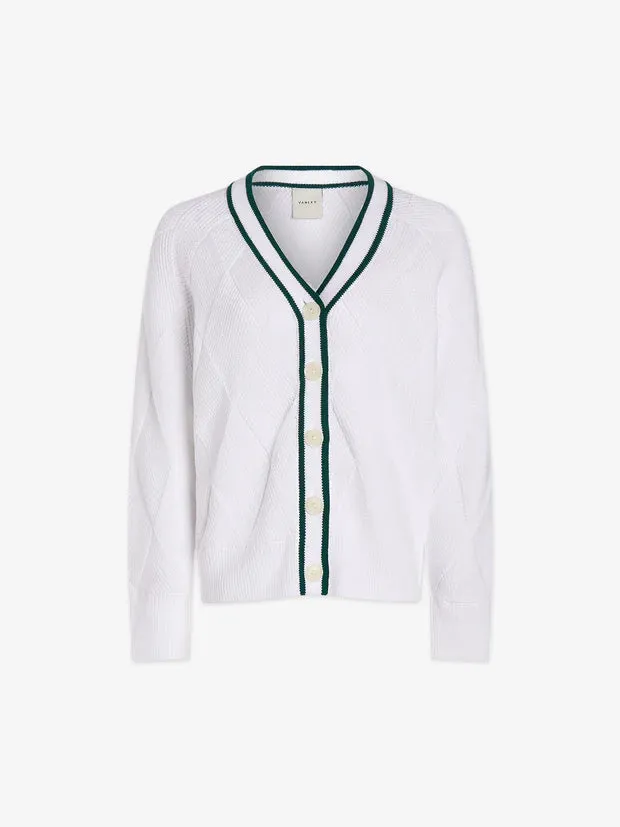 Dorset Relaxed Cardigan Knit White