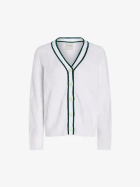 Dorset Relaxed Cardigan Knit White
