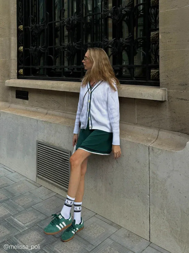 Dorset Relaxed Cardigan Knit White