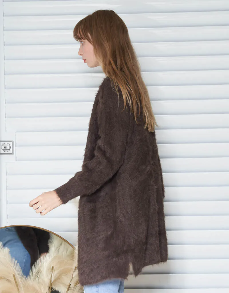 Eyelash Knit Cardigan