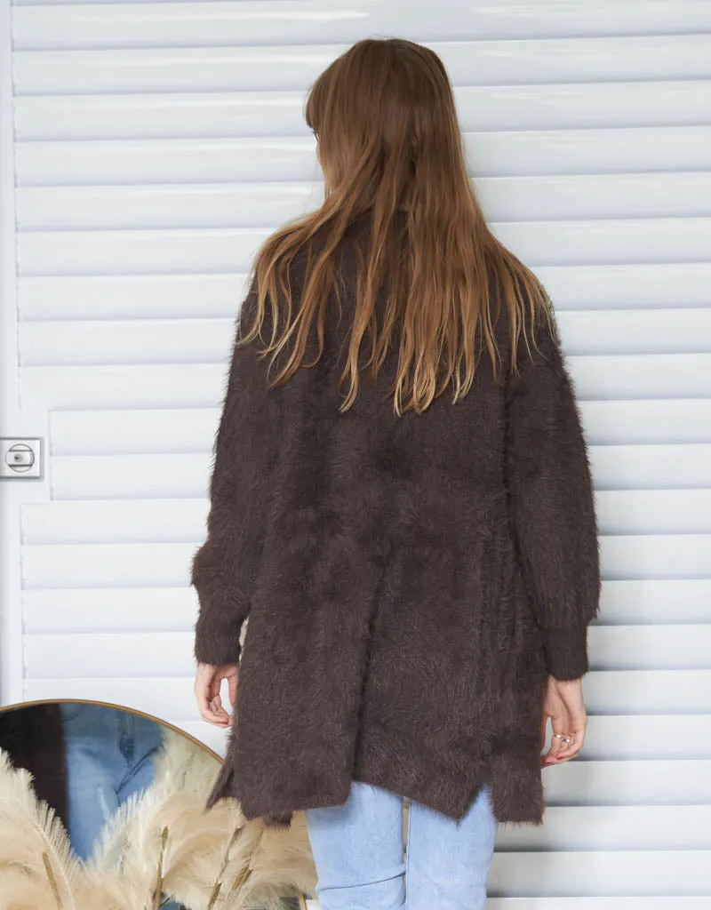 Eyelash Knit Cardigan