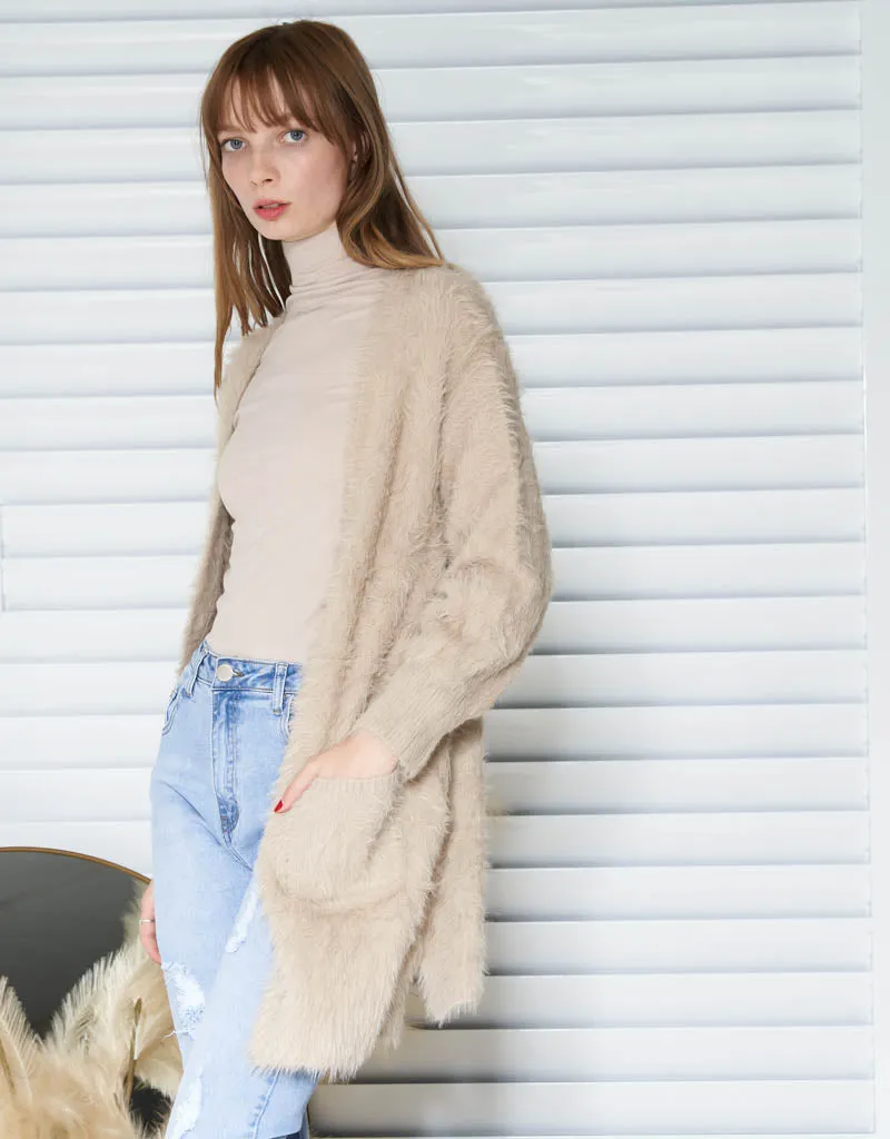 Eyelash Knit Cardigan