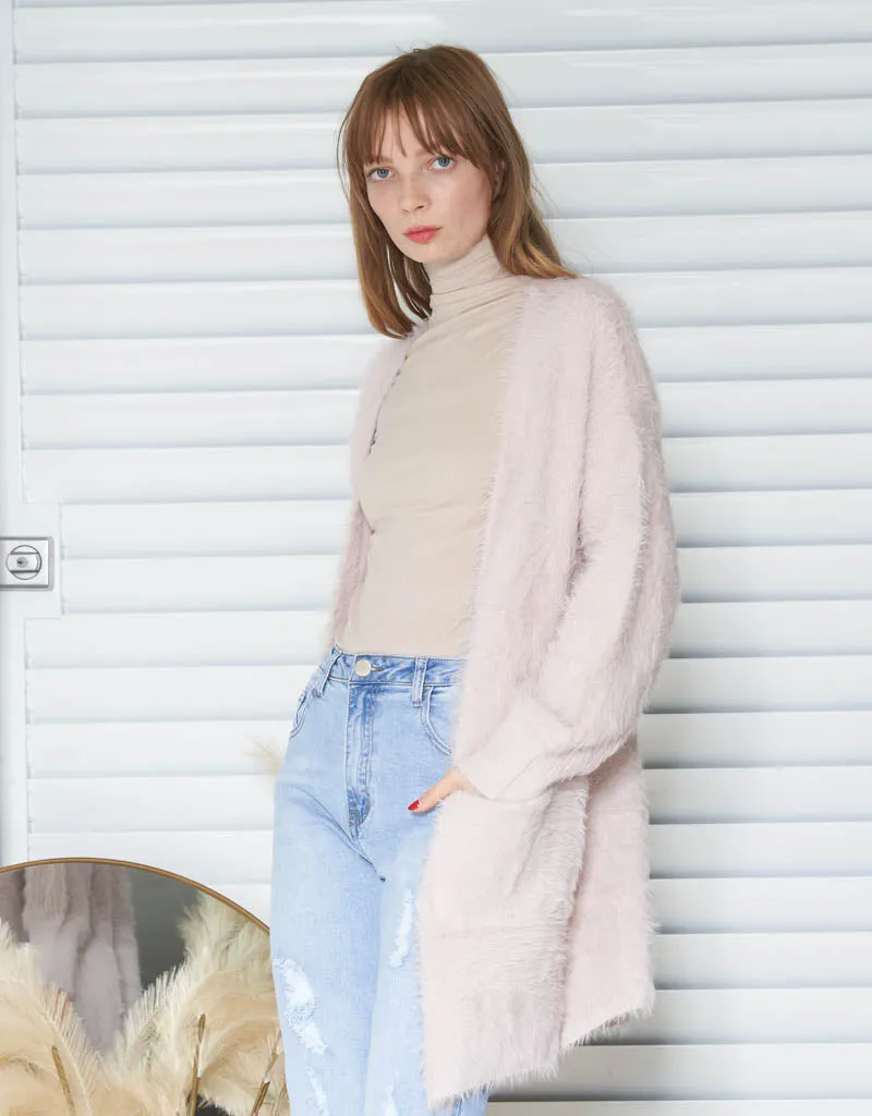 Eyelash Knit Cardigan