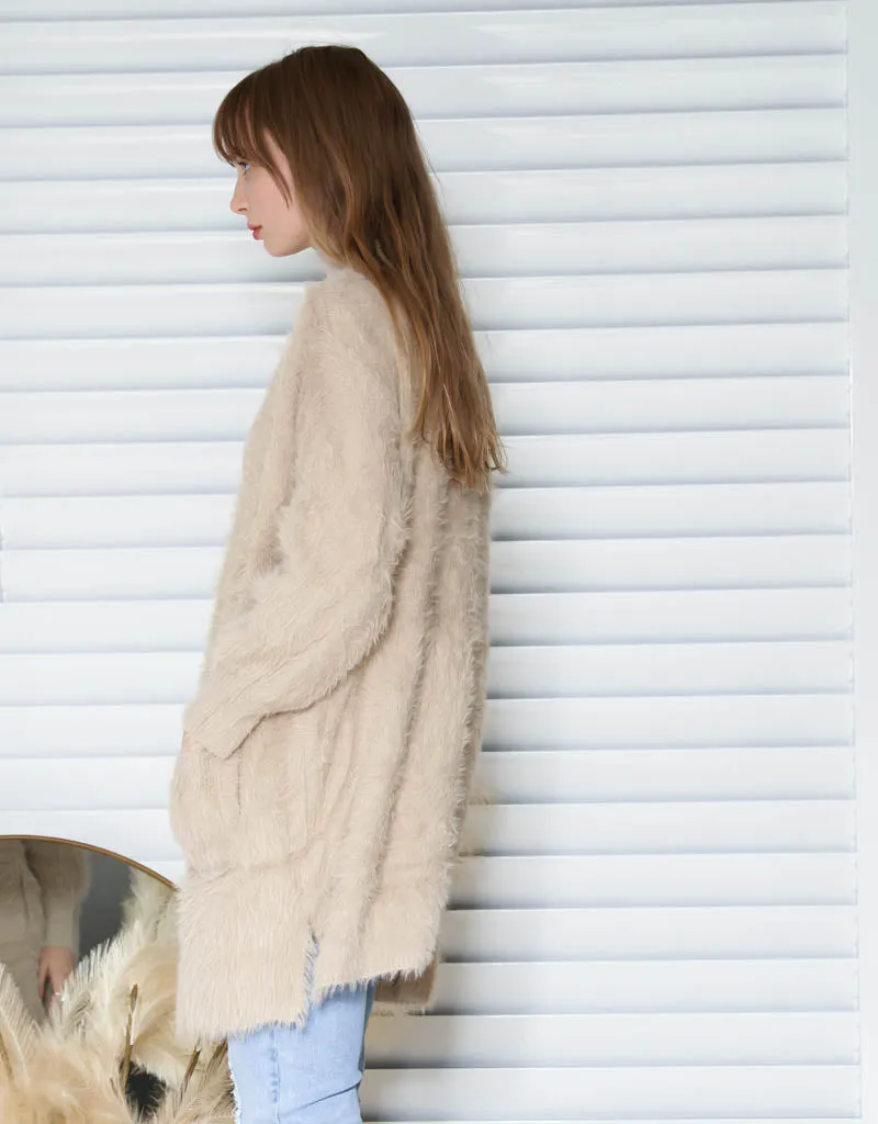 Eyelash Knit Cardigan