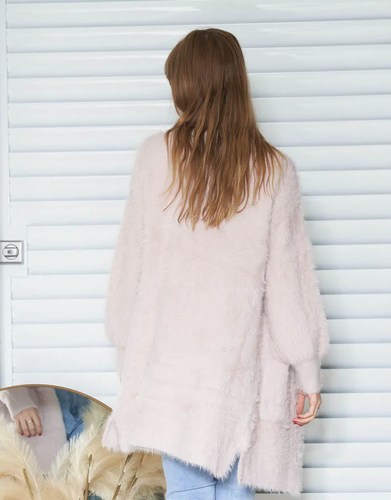 Eyelash Knit Cardigan
