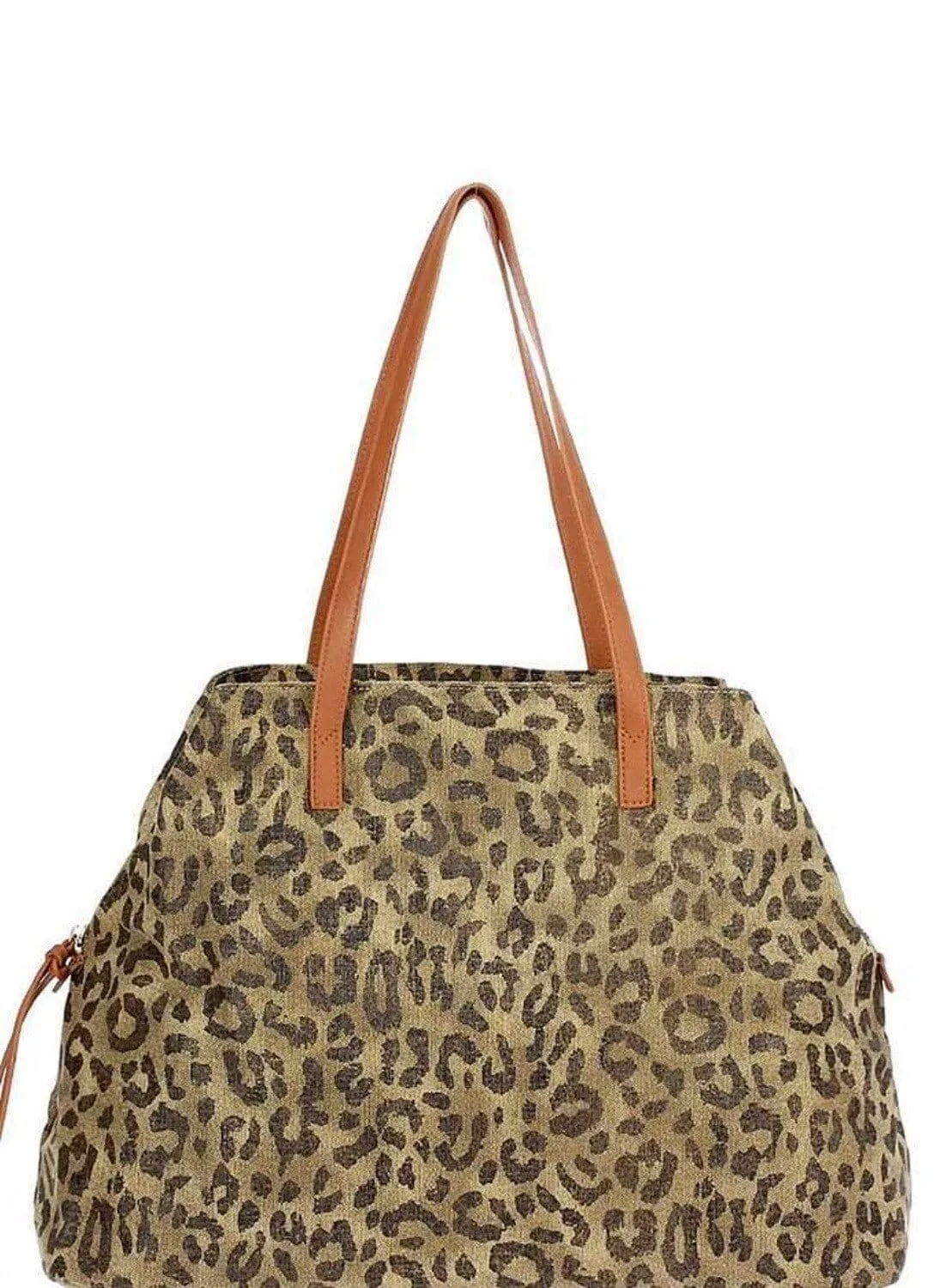 HD3262 Leopard Canvas Tote