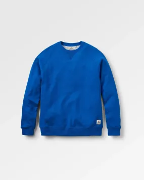 Heritage Recycled Cotton Sweatshirt - Azure Blue Marl