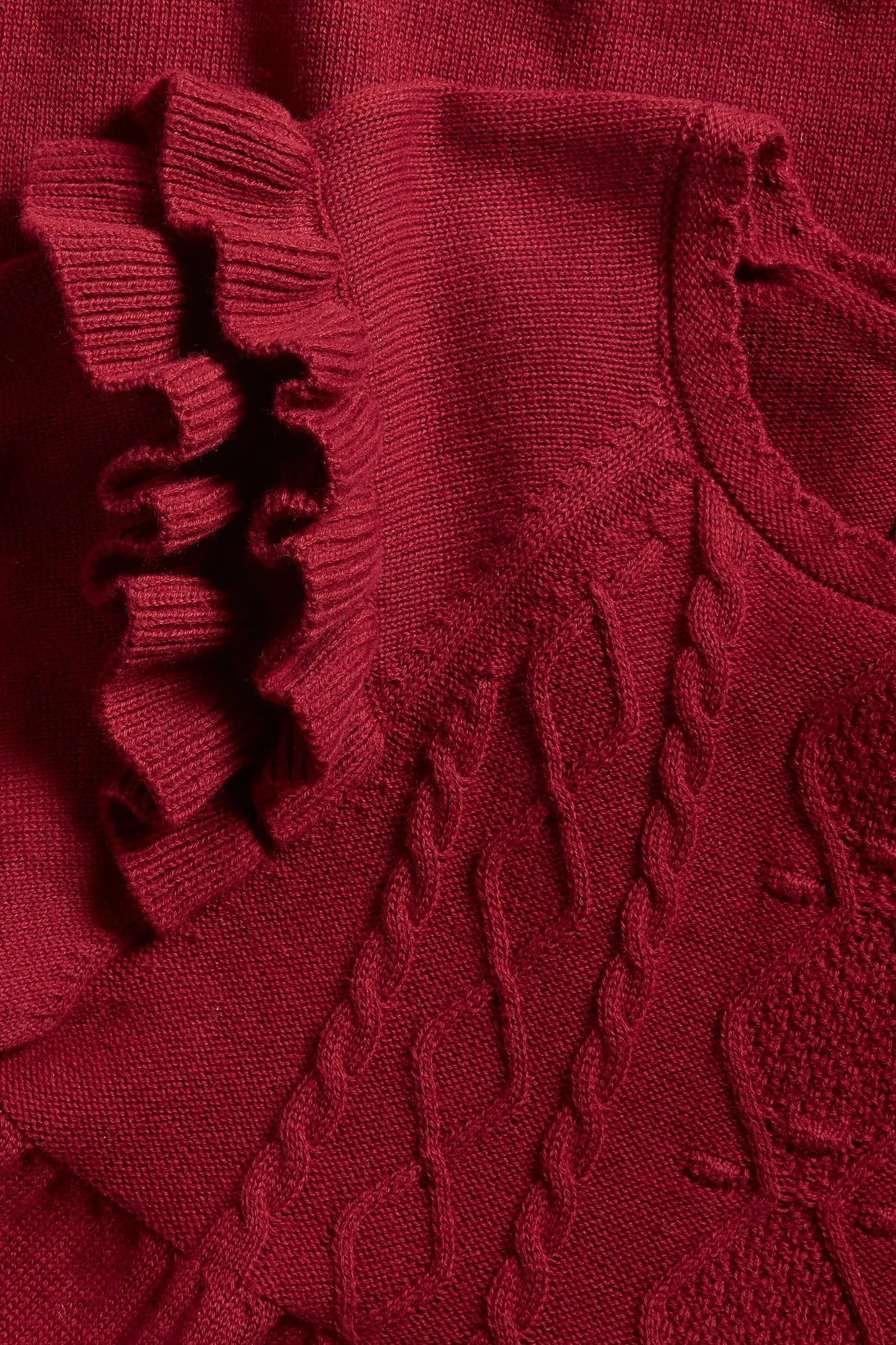 Kids' red knitted dress
