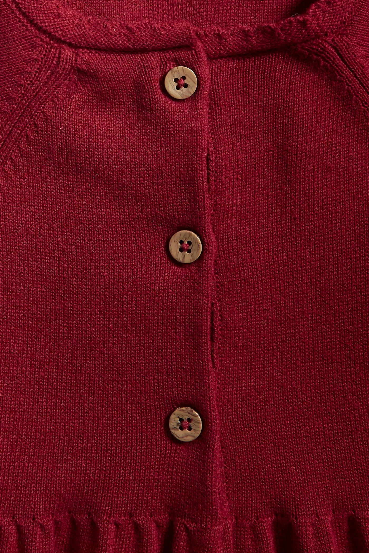 Kids' red knitted dress