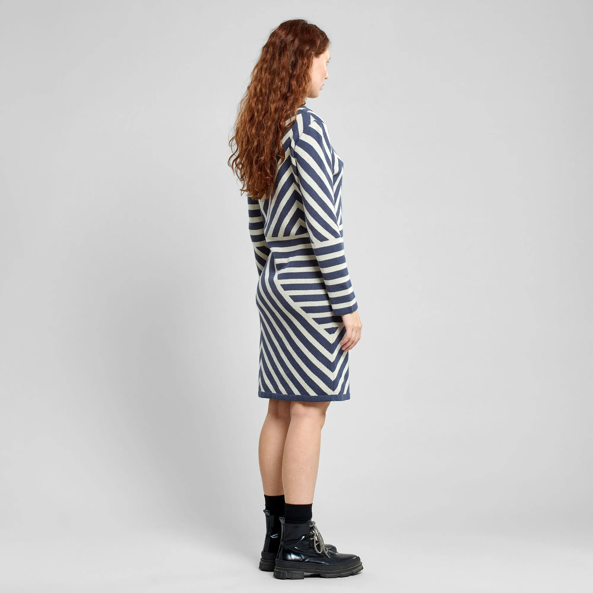 Lo Mountain Line Ombre Blue Dress Dedicated