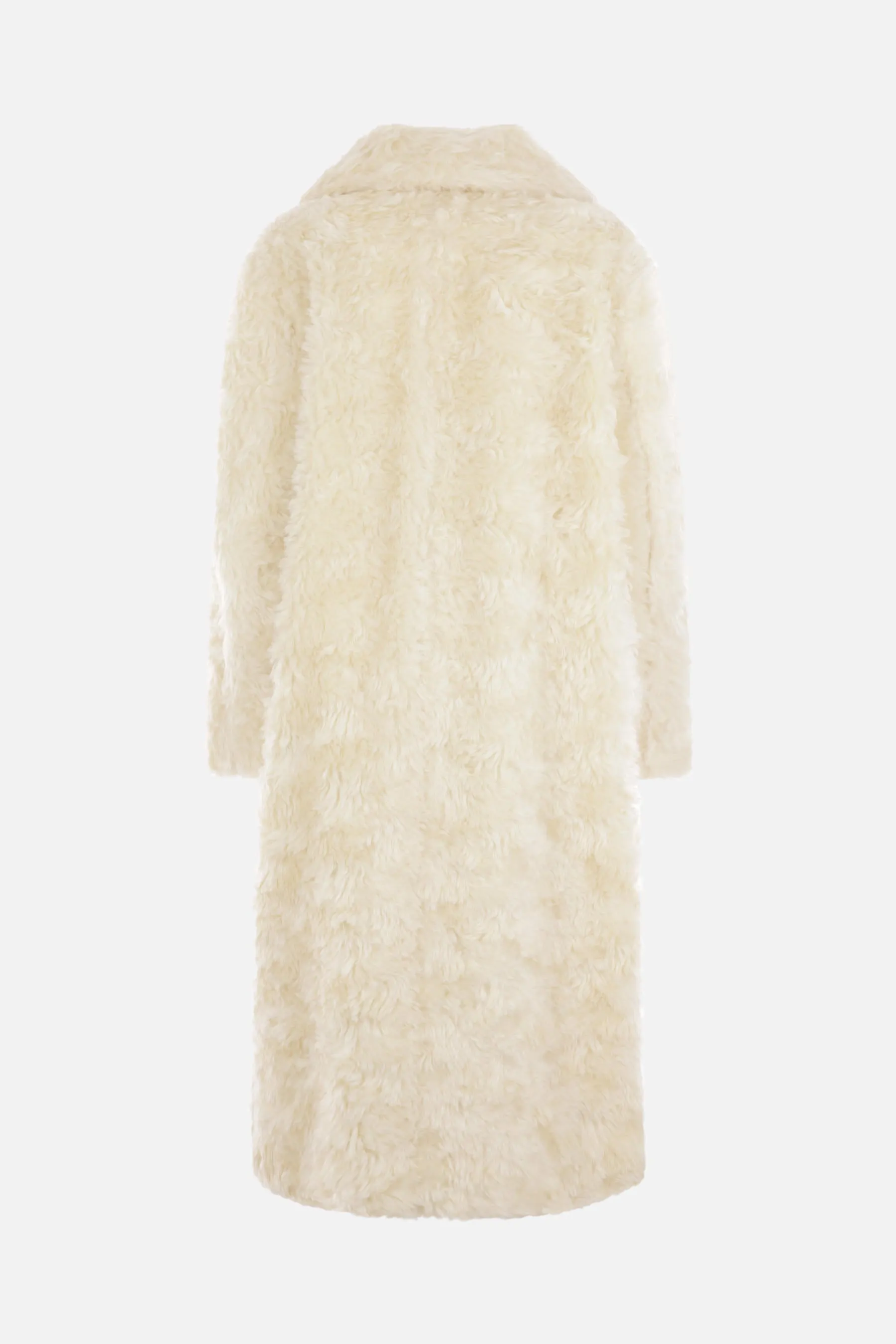Mohair Single-Breasted Coat