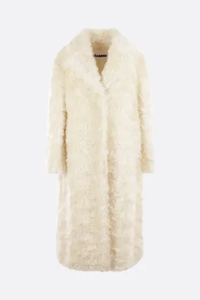 Mohair Single-Breasted Coat
