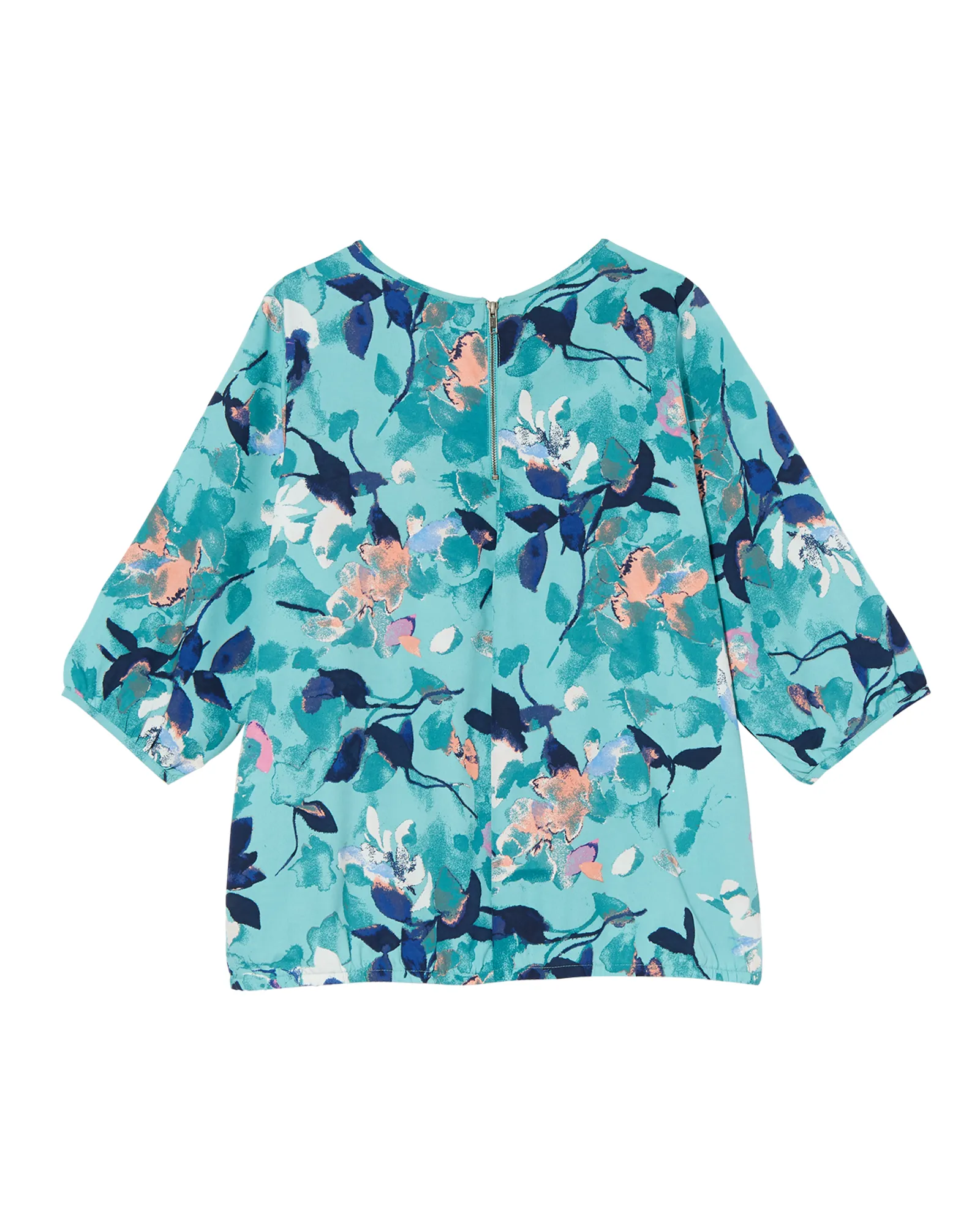 Mykki Blouse | Teal / Light Green