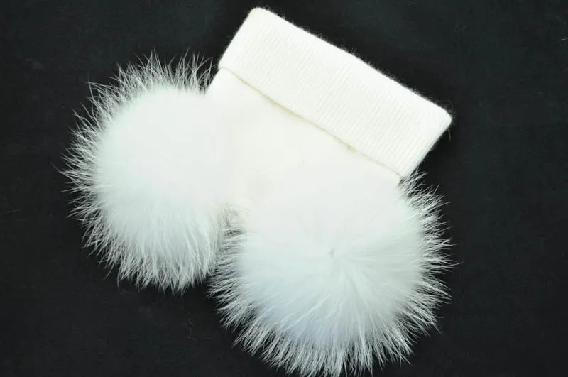 Real Fur Double Pom Pom Beanies (Multi-Colors)