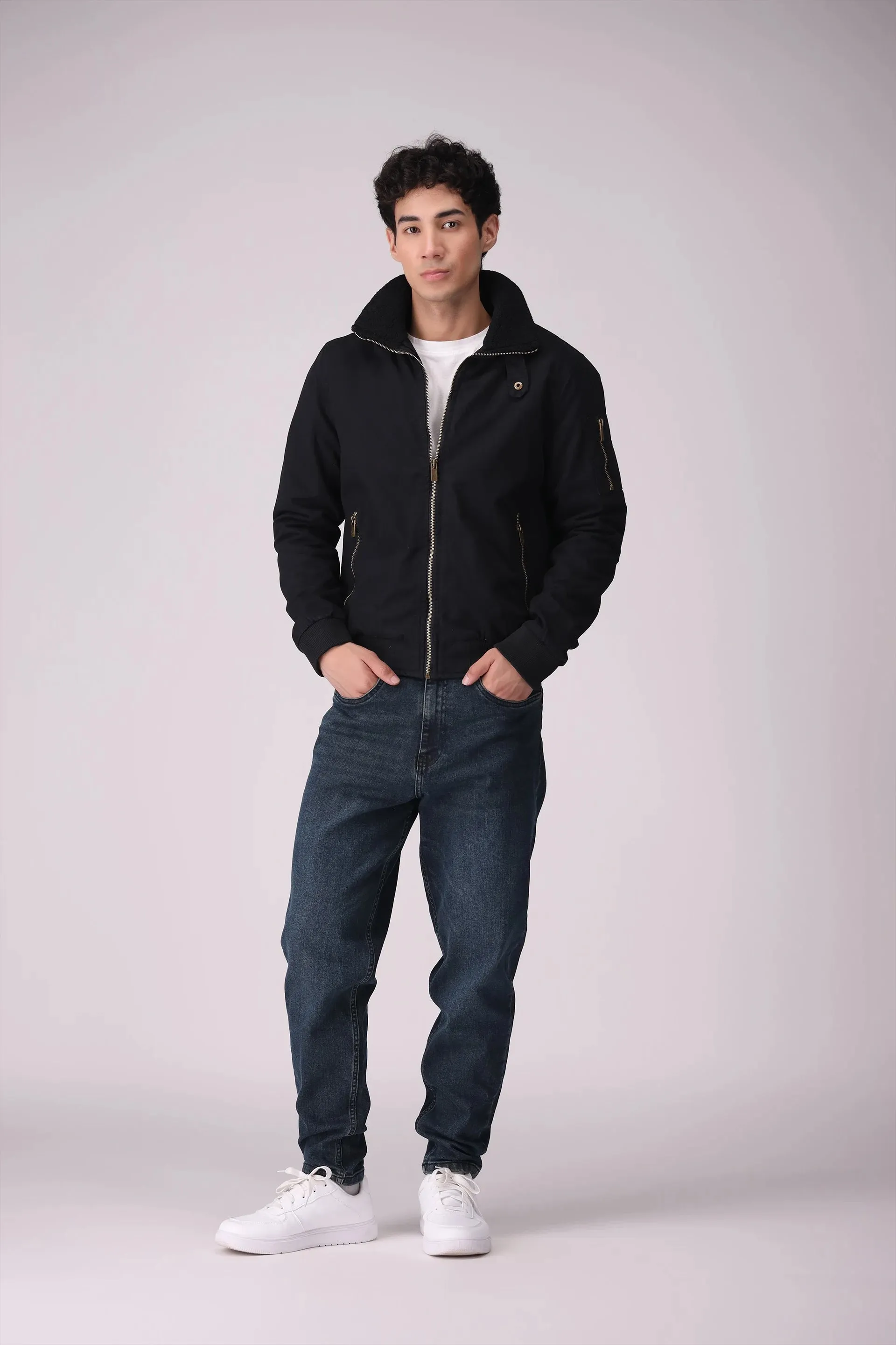 Sherpa Collar Cotton Jacket