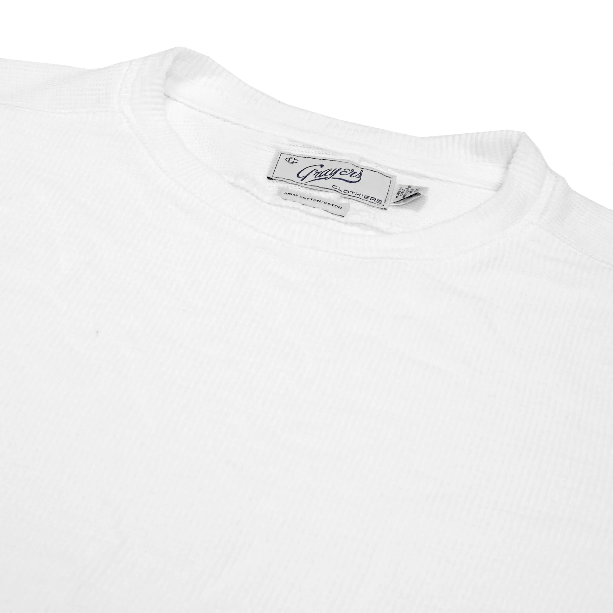Spencer Waffle Crew - Cream (Final Sale)*