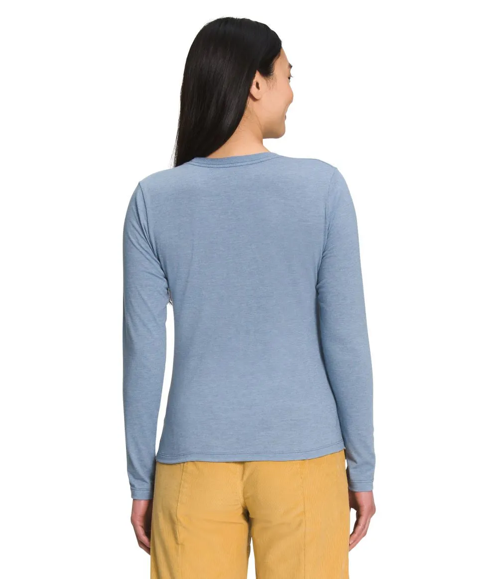 'The North Face' Women's Triblend Logo Marks Tee - Folk Blue Heather