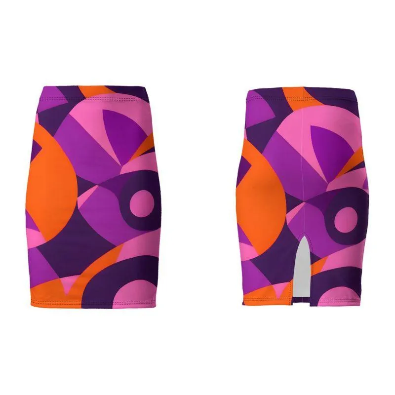 Tokyo Print Pencil Skirt - Airline Series