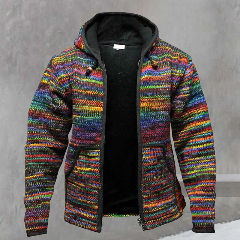 Warm Hooded Sweater Jacket