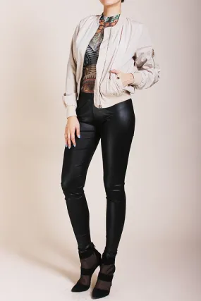 Zip-Front Bomber Jacket